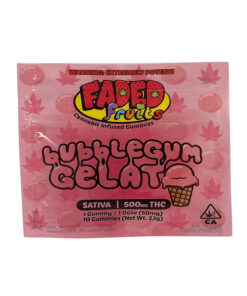 Faded Fruits Gummies Bubblegum Gelato – 500 Mg