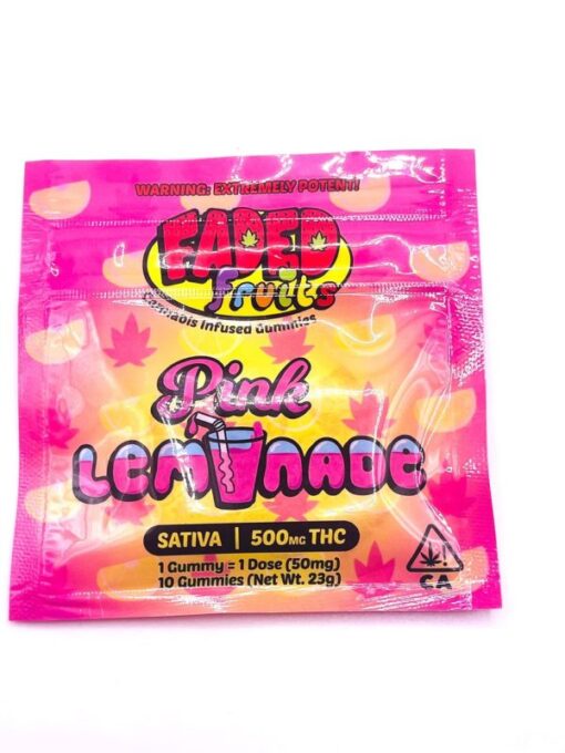 Faded Fruits Gummies Pink Lemonade | SATIVA 500mg